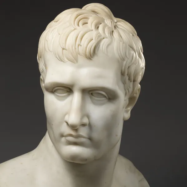 Busto in marmo di Napoleone scolpito da Antonio Canova
